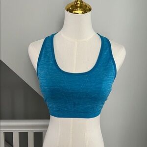High-Support Teal Racerback Sports Bra